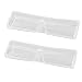 uxcell 2 Pcs Clear Plastic Eyeglasses Case Glasses Holder Spectacles Box