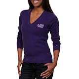 Tommy Hilfiger LSU Tigers Womens Jenny Cable Knit Sweater - Purple