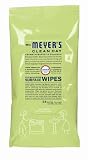 Mrs. Meyers Clean Day Counter Top Wipes, Lemon Verbena, Case Pack, Twenty-Four- 24 Wipe Packs (576 wipes)