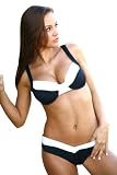 UjENA Black and White Calypso Bikini Swimsuit