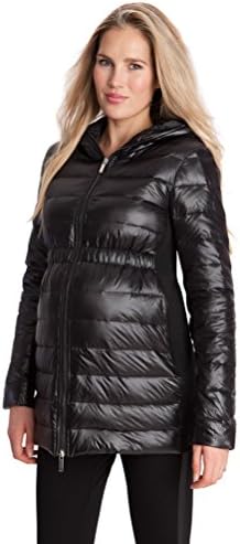 Seraphine Maternity Women's Black Maternity Down Jacket