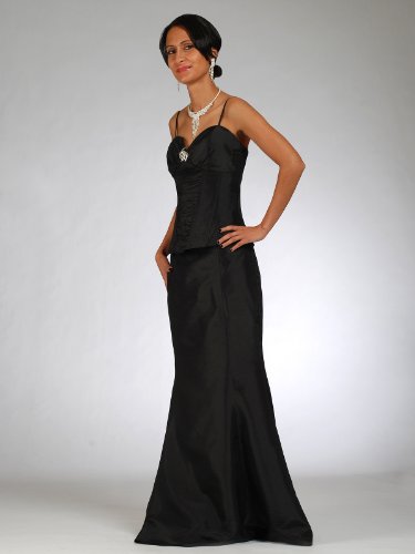 CityGirl – 3433 Abendkleid Ballkleid 2-teilig in Schwarz Gr. 34-50