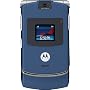 Motorola RAZR V3 Blue - Camera Phone - Mp3 Ringtones - Bluetooth - Sim Free