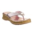 Girls' Hello Kitty Cork Wedge Thong Sandals - Pink
