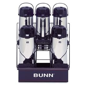 Bunn Airpot Serving Rack For Five Airpots, 2 Levels 