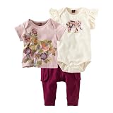 Tea Collection Baby-girls Infant Baby Elephant 3 Piece Set