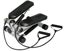Sunny Health & Fitness Mini Stepper with Resistance Bands