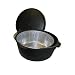Cajun Cookware Seasoned Cast Iron Dutch Oven W/Basket 21 Qt.