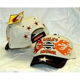 Buy Harley Davidson Licensed Motorcycle Hat Silver Black Silver Star on Brim by Harley-Davidson