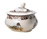 Spode Woodland Game Birds 15-Ounce Sugar Bowl and Cover, Snipe