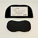 Black Contoured Silk Eye Pillow Filled with Flax Seed in Black Velvet Travel Case from Relaxation in a Bag