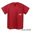 University of Kansas Scrubs Top Shirt- Red KU Jayhawks Logo For HIM or HER -Officially Licensed NCAA College Logo Apparel For HIM or HER SEARCH BROAD BAY SCRUB FOR OTHER Unique GIFT Ideas for Man Men Woman Women Ladies Nurses
