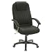 Executive Fabric Task Office Chair w/ Padded Arms and Heavy- Duty Black Metal Base Weight Capacity 400lb