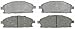 ACDelco Silver 14D855C Ceramic Front Disc Brake Pad Set with Wear Sensor
