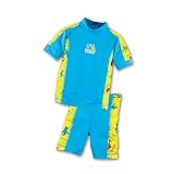 Sun Protective 2 Piece Swimwear - Yellow/Blue: 4/5 T