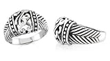 Oxidized Celtic Majestic Ring Sterling Silver