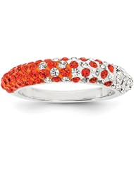 Sterling Silver Swarovski Elements Austin Spirit Domed Ring