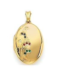 Victor Mayer 18K Gold Diamond Locket With Assorted Gems 18K Yellow Gold