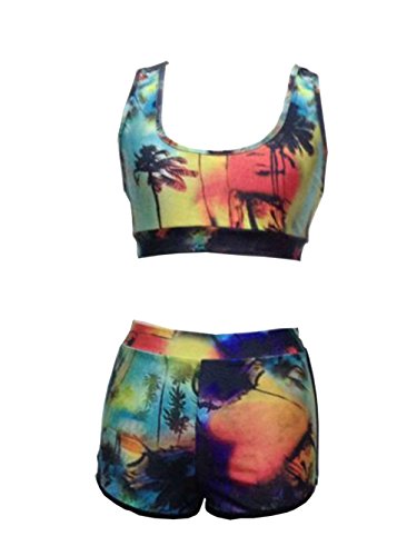 Crazycatz High Waist Bikini Sets Top+bottom with Crazycatz Trade Mark