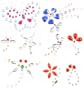 3 Packs 9 Designs 3D Rhinestones Crystal Temporary Tattoo Body Jewels (1020)