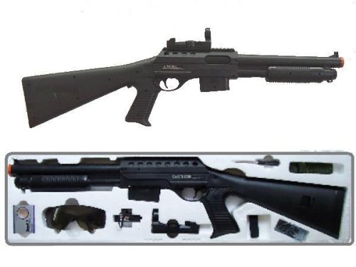 Ca870 Style Airsoft Spring Powered Shot Gun with Stock