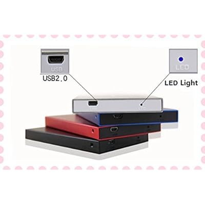 2.5 inch SATA USB 2.0 Hard Drive Enclosure/Caddy - (Hard Drive Not included) (Silver)