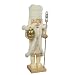Kurt Adler J1162 Wooden White Robe King Nutcracker, 14-Inch