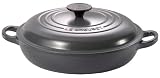 Review LE CREUSET UK LTD 250322659 / Le Creuset Cast Iron Shallow Casserole, Granite, 26 cm