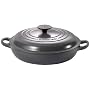 Le Creuset Cast Iron Shallow Casserole, Granite, 26 cm