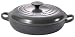 Le Creuset Cast Iron Shallow Casserole, Granite, 26 cm