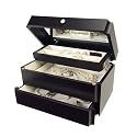 The Jordan Jewelry Box (Java Black) (6"H x 10.75"W x 7"D)