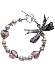 Rose Hearts Bracelet with Menzies Plaid Detail