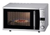 Severin MW 7804 Mikrowelle / 800 Watt / Grill 1200 Watt / 23 L Garraum / Grill und Umluftfunktion / silber