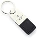 Lincoln MKZ GT Black Leather Chrome Car Fob Key Chain Ring