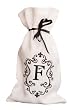Embroidered Monogram Wine Bag - F
