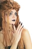 Black Nails with Blood for Witch or Vampire Costume