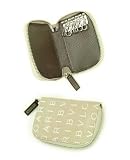 Bvlgari Beige Fabric And Brown Leather Zip Key Holder 22998