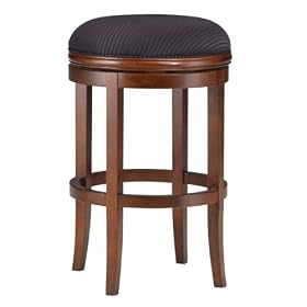 Click here to buy Oak View Backless Swivel Bar Stool - Cherry .