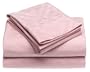 Angela 300-Thread-Count 100% Cotton Jacquard Queen Sheet Set, Peony