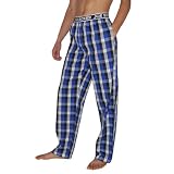 Mens Joe Boxer Plaid Sleepwear / Pajama Pants - Blue & Black