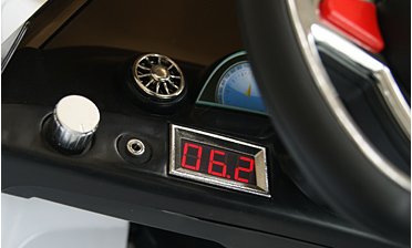 Roadster mit 2x Motoren mp3 LED Elektro Kinderauto Kinder Auto Elektroauto Elektrofahrzeug (weiss) - 3