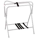 Folding Saddle Stand, Silver