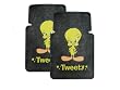 Set of 2 Universal-Fit Front Rubber Floor Mats - Looney Tunes Tweety Bird Stars