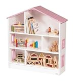 Kids / Children's Pink Doll House Bookshelf / Toy Storage Shelves