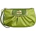 - 	 AUTHENTIC COACH AMANDA SATIN CAPACITY LARGE WRISTLET 42032 (Grass Green)