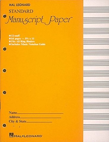 Standard Manuscript Paper ( Yellow Cover) Standard Manuscript Paper ( Yellow Cover)