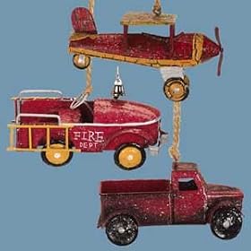 Vintage Sparkling Pick-Up Truck Christmas Ornament