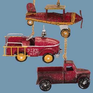 Vintage Sparkling Pick-Up Truck Christmas Ornament