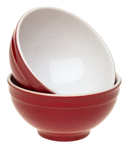 Emile Henry Cereal Bowls, Set of 2, Cerise Red On Sale