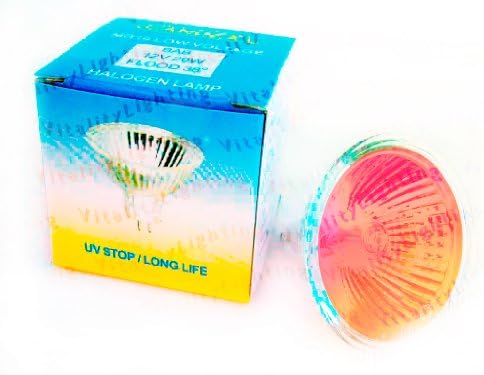 Red MR16 20W 12V BAB Flood Lamp Color Halogen Light Bulb GU5.3 Base (10/pack)